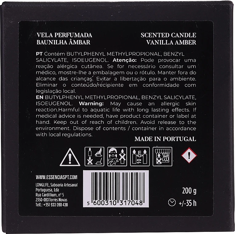 Bougie Parfumée, Vanille Ambre 5 Bougie Parfumée, Vanille Ambre – Image 3
