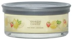 Yankee Candle Bougie Parfumée En Verre Avec 5 Mèches, Limonade Aux Baies Glacées