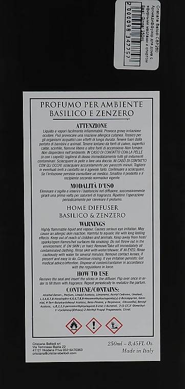 Diffuseur De Parfum à Bâtonnets, Basilic Et Gingembre 6 Diffuseur De Parfum à Bâtonnets, Basilic Et Gingembre – Image 4