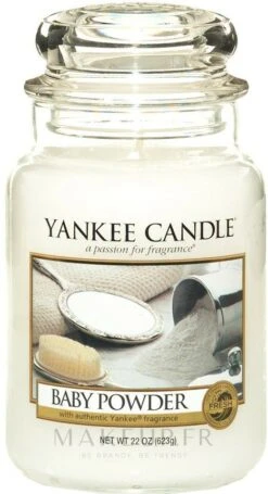 Yankee Candle Bougie Parfumée En Jarre Talc Pour Peau De Bébé -Parfum Boutique cxkdxv35r0cy