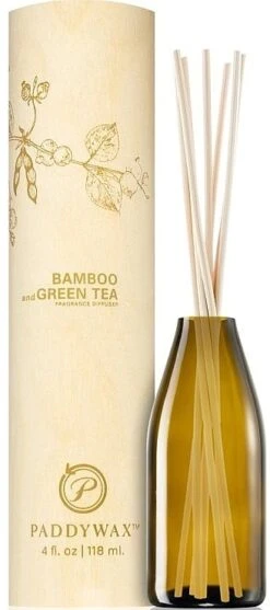 Diffuseur De Parfum à Bâtonnets, Bambou Et Thé Vert