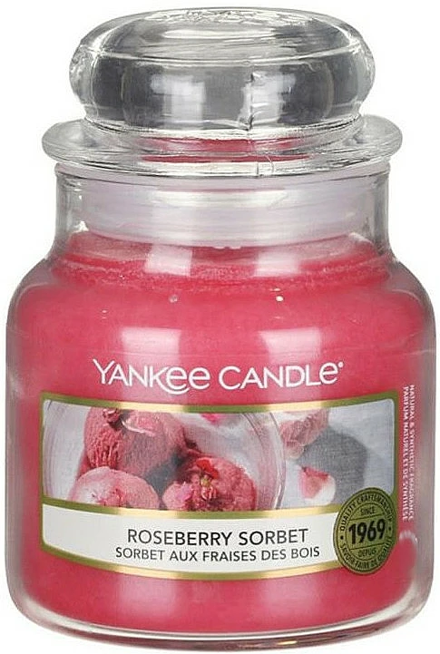 Yankee Candle Bougie Parfumée En Jarre, Sorbet Aux Fraises Des Bois 3 Yankee Candle Bougie Parfumée En Jarre, Sorbet Aux Fraises Des Bois