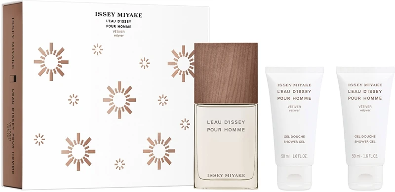 Issey Miyake L'Eau D'Issey Pour Homme Vétiver Eau De Toilette XMAS Set 3 Issey Miyake L'Eau D'Issey Pour Homme Vétiver Eau De Toilette XMAS Set