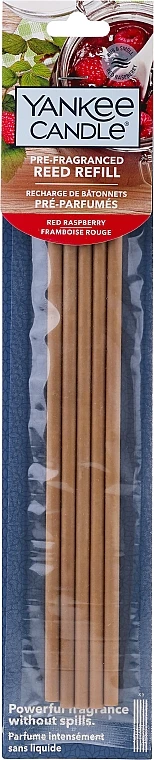 Yankee Candle Recharge De Bâtonnets Pré-parfumés, Framboise Rouge