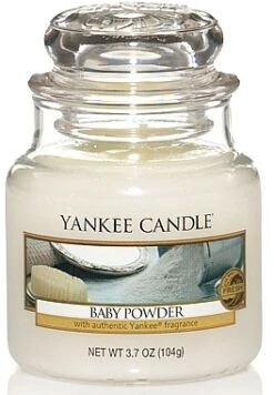 Yankee Candle Bougie Parfumée En Jarre Talc Pour Peau De Bébé -Parfum Boutique pvndabosava2
