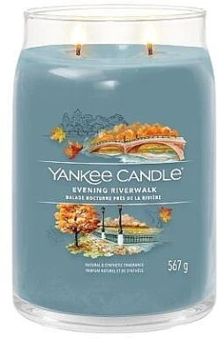 Yankee Candle Bougie Parfumée En Jarre Avec 2 Mèches, Evening Riverwalk -Parfum Boutique rgi26a5nwm2r