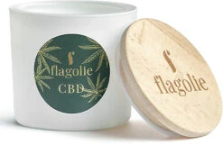 Bougie à La Cire De Soja Et Huile De Chanvre, Pot En Verre