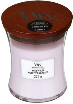 WoodWick Bougie Parfumée Avec Mèche En Bois, Violettes Sauvages