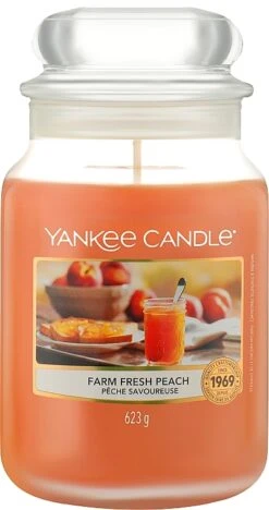 Yankee Candle Bougie Parfumée En Jarre, Pêche Savoureuse 5 Yankee Candle Bougie Parfumée En Jarre, Pêche Savoureuse -Parfum Boutique u5o9gegba8mw